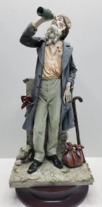 Triade - L'arte Della Porcellana- Benacchio Figurine- Old Man Drinking #710 - Picture 1 of 13