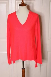Lilly Pulitizer korallenfarbener Langarm-Pullover Gr. M V-Ausschnitt Pull Over - Bild 1 von 11