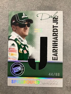 2010 Press Pass Dale Earnhardt Jr Spellbound Swatches Race-Used Car Cover /88 - Image 1 of 2