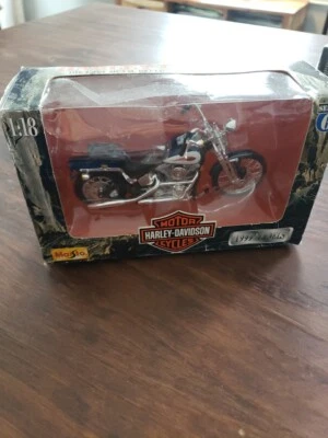 Harley-Davidson Springer Softail 1999 Maisto 1:18 FXSTS motocicleta serie 6 Foto 1 de 4