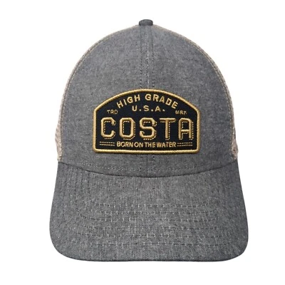 Sombrero de camionero High Grade USA Costa Born On The Water Snapback gris OS malla trasera Foto 1 de 4
