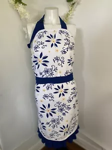 MUkitchen 100% Baumwolle verstellbar Versuchungen Druck Design 36"L Schürze OS Rüschen - Bild 1 von 20