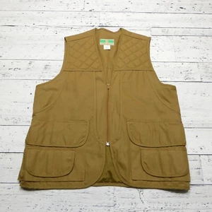 Game Winner Sportswear Hunting Vest Mens M 38/40 Brown Duck Canvas Padded - Picture 1 of 5