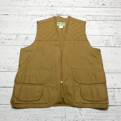 Game Winner Sportswear Hunting Vest Mens M 38/40 Brown Duck Canvas Padded - Image 1 of 4