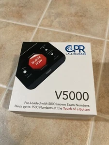 CPR Bloker połączeń V5000 do telefonów stacjonarnych Blokowanie wszystkich połączeń robotycznych i połączeń spamowych - Zdjęcie 1 z 6