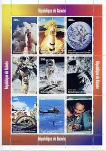 STAMP / TIMBRE GUINEE BLOC ** NEUF N° 1315/1323 TABLEAUX ESPACE - Photo 1/1