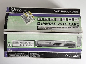 Grabadora de DVD Funai SV2000 WV10D6 DVD-R DVD+R DVD-RW/+RW Player - NUEVA - Imagen 1 de 7