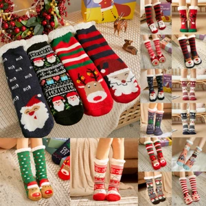Festive Christmas Slipper Sos Featuring Soft Faux Fleece Lining And Gripper - Picture 1 of 24