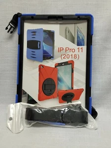 IPad Pro 11 Case w/Carry Strap- Blue/Black - New - Picture 1 of 3