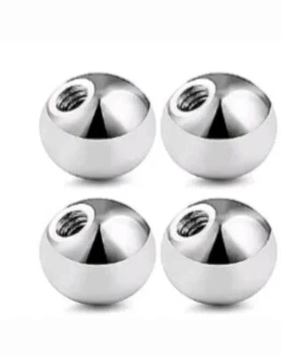 4PCS 16G 3MM Replacement Balls Nose lip labert Barbell Parts Body Piercing - Image 1 of 3