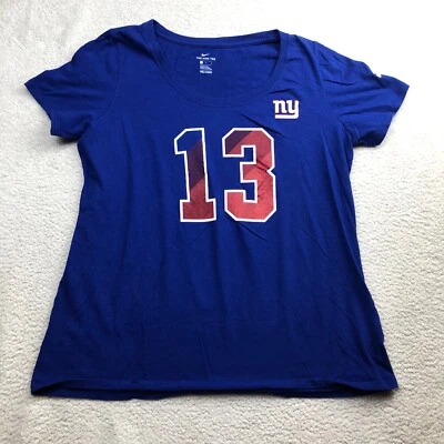Camiseta para mujer Nike grande New York Giants Odell Beckham Jr Royal Prism Foto 1 de 4