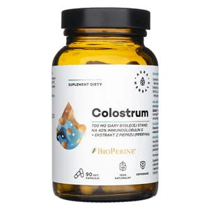 Aura Herbals Colostrum 700 mg + Pfeffer Extrakt, 90 Kapseln - Bild 1 von 7