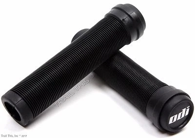 ODI Soft Flangeless Black Longneck Grips Softies for BMX Bikes & Scooters 135mm - Image 1 of 3