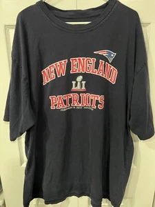 VTG NFL New England Patriots Super Bowl LI Champions Long Sleeve Shirt 2XLT - Picture 1 of 2
