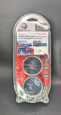 Targus 37MM 0.45x Wide Angle & 0.2x Telephoto Lens TGK-37LS Lens Set   BRAND New - Image 1 of 2