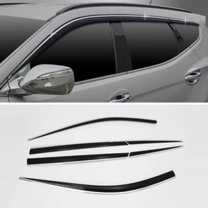 Chrome Edge Smoke Window Shade Rain Vent Visor 6p for 2013 2017 Santa Fe SPORT - Bild 1 von 7