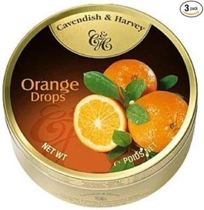 Cavendish & Harvey Orange Candy Drops 5.3 Oz PK-6 W/Free Gift Buy More Save Mor - Picture 1 of 2