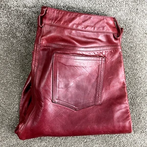 Vintage Earl Jeans leather Pants jeans Straight fit Womens size W29 L30 - Picture 1 of 14