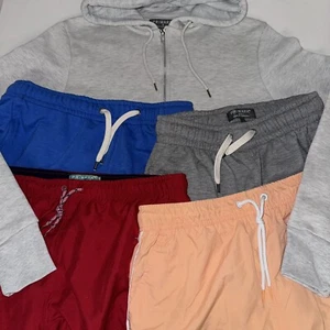 Primark Grey Hoodie/Sweatpants/Sweat+Swimming Shorts Job Lot 5 items Size Small - Picture 1 of 17