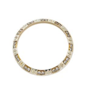 Diamond Bezel 24 Stones 10k Yellow Gold 30mm 0.35ct 4Grams IColor SI2 - Picture 1 of 2