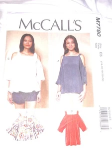 McCalls M7780 Sewing Pattern -Shirt/Blouse/Top Uncut E5(14-22) - Picture 1 of 2