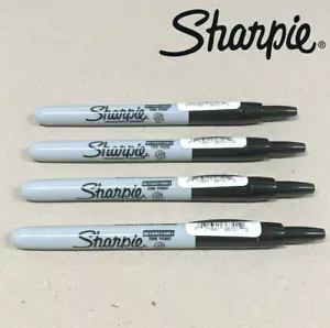 4 x Sharpie Permanent Marker Bullet Point Retractable 1.0mm Fine Black 36701 - Picture 1 of 4