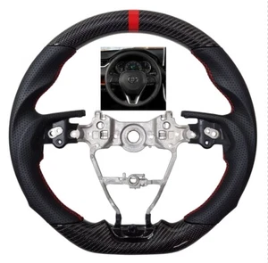 REVESOL Sports REAL CARBON FIBER Steering Wheel for 2019-2023 Toyota RAV4 - Picture 1 of 7