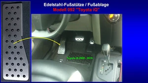 Reposapiés reposapiés pedal Toyota iQ acero inoxidable - Imagen 1 de 1