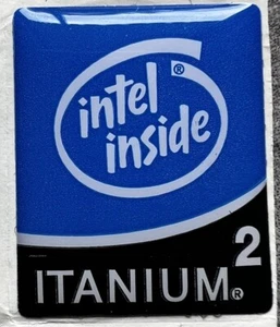 Adesivo Gel 3D Intel Inside Itanium 2 - Foto 1 di 3