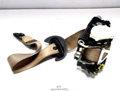 ✅ Retractor de cinturón de seguridad delantero izquierdo beige 10-16 OEM Porsche Panamera 970 Foto 1 de 4