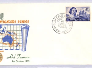 AUSTRALIEN 1963 FDC *NAVIGATOREN* 4s Tasman Illustrated First Day Cover YN173 - Bild 1 von 8