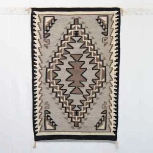 Handwoven Wool Navajo Rug Native American Style 9x12 Southwest Rug Free Shipping - Picture 1 of 6