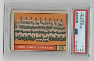 1961 Topps #228 Yankees Team PSA 5 EX - Imagen 1 de 2