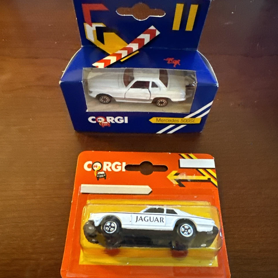 1980 Vinatge Corgi Juniors J77 Lot Of 2 Cars NIB Mercedes Jaguar - Image 1 of 3