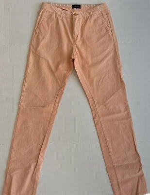 Pantalones Scotch & Soda Para Hombre 31x34 Naranja Warren Chino Informales Preppy Bolsillo Algodón Foto 1 de 4