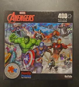 Marvel Avengers 400pc Puzzle by Buffalo Games & Puzzles Hulk Ironman Gift - Picture 1 of 2