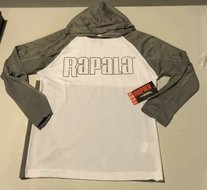 Camisa con capucha para niños Rapala L/S absorbe humedad para jóvenes mediana negra o gris - Imagen 1 de 6