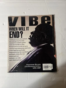 VIBE Magazine 1997 RARE Notorious B.I.G. DEATH NEWS BIGGIE SMALLS 2PAC Beef May - Picture 1 of 3