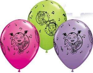 Vampirina 12" Balloons 6 Per Pack Children's Birthday Party Decorations