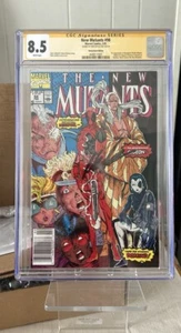 New Mutants #98 (Marvel febrero 1991) quiosco firmado Liefeld página blanca casi nuevo - Imagen 1 de 6