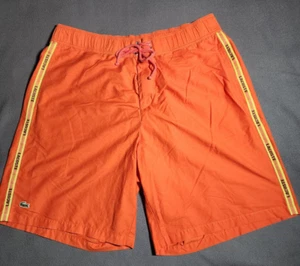 Costume da bagno uomo Lacoste taglia 8 arancione coulisse elastico fianchi spiaggia costume da bagno - Foto 1 di 19