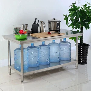 Edelstahltisch Gastro Tisch Küchentisch Edelstahl Arbeitstisch 60 x 50 x 80cm - Bild 1 von 7