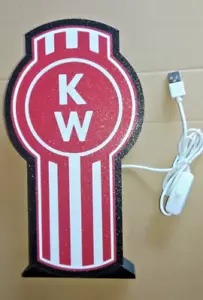 KENWORTH - BUG LOGO LED LIGHTBOX - Desk lamp, Nite lite, Display, Man Cave Item - Picture 1 of 12