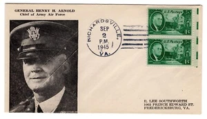 1945 V-J Day WWII Patriotic - Southworth General Henry H. Arnold Army Air Force - Bild 1 von 2