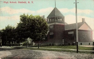 1910's NY Postcard  High School Oakfield NY147 - Picture 1 of 2