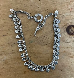 Collar gargantilla vintage de plata esterlina Robert Lee Morris cierre de palanca (18") - Imagen 1 de 6