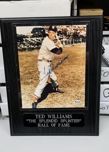 Ted Williams handsigniertes 8x10 Foto klassische Pose in Plakette SGC authentisch - Bild 1 von 6