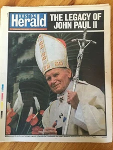JOHN PAUL II Boston Herald April 2 2005 legacy death remembrance - Picture 1 of 1