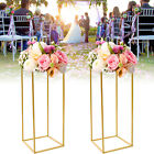 Gold Column Flower Stand For Wedding Table Centerpiece Floor Stand Decoration