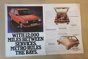 Original 1980 magazine advert AUSTIN METRO history frame-ready wall-art - Picture 1 of 1